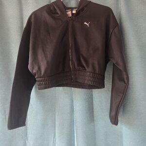 Puma Womens Black Hooded Jacket